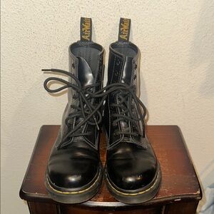 Dr. Martens Black Leather Soles